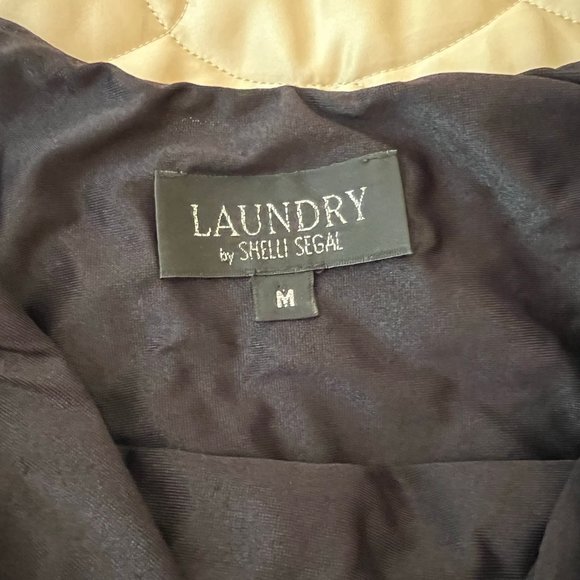 Laundry Mesh Beaded Halter Gown, Size M - Picture 4 of 11